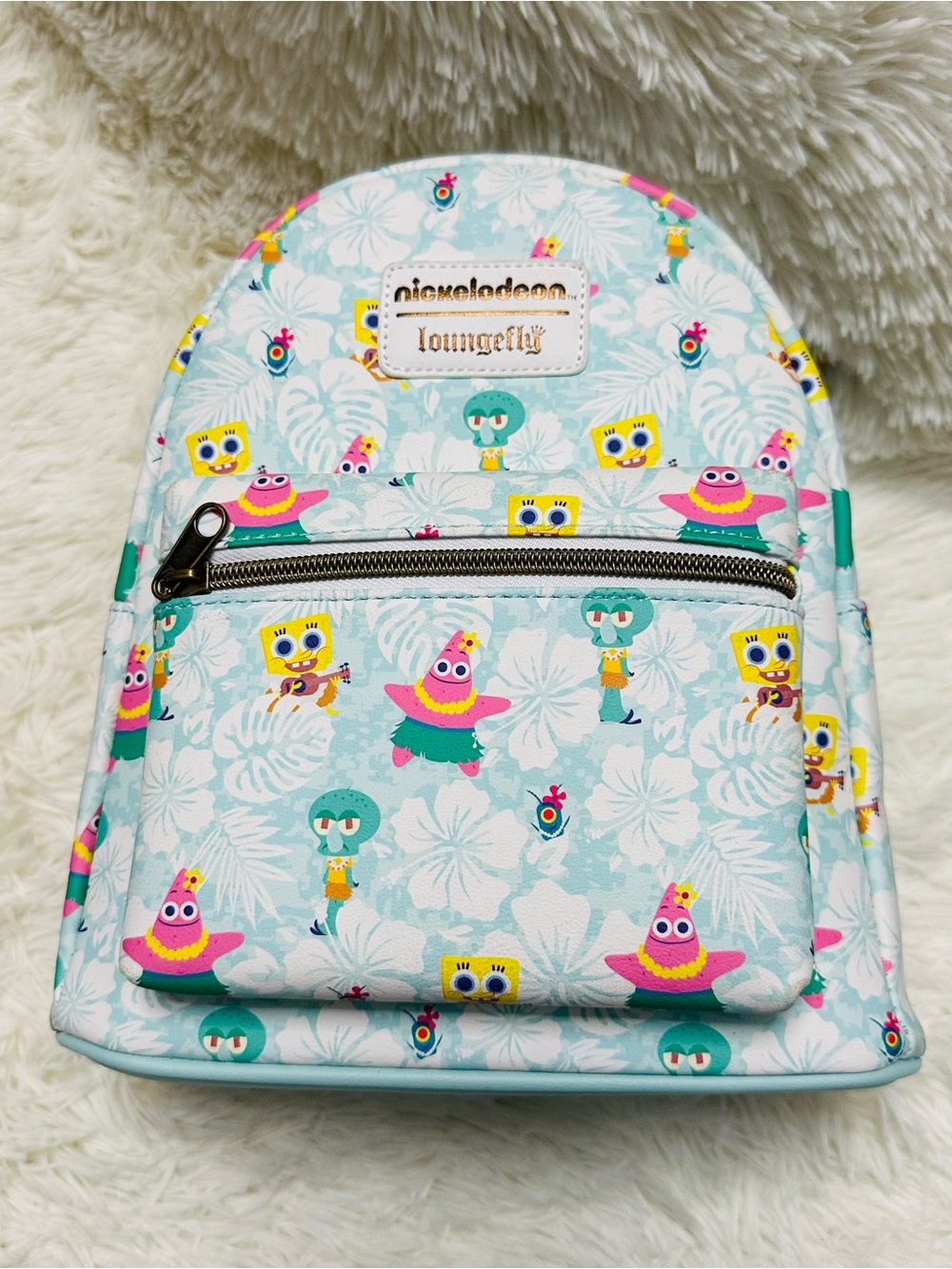 Loungefly Nickelodeon SpongeBob Tropical Kids Chibi Mini Backpack